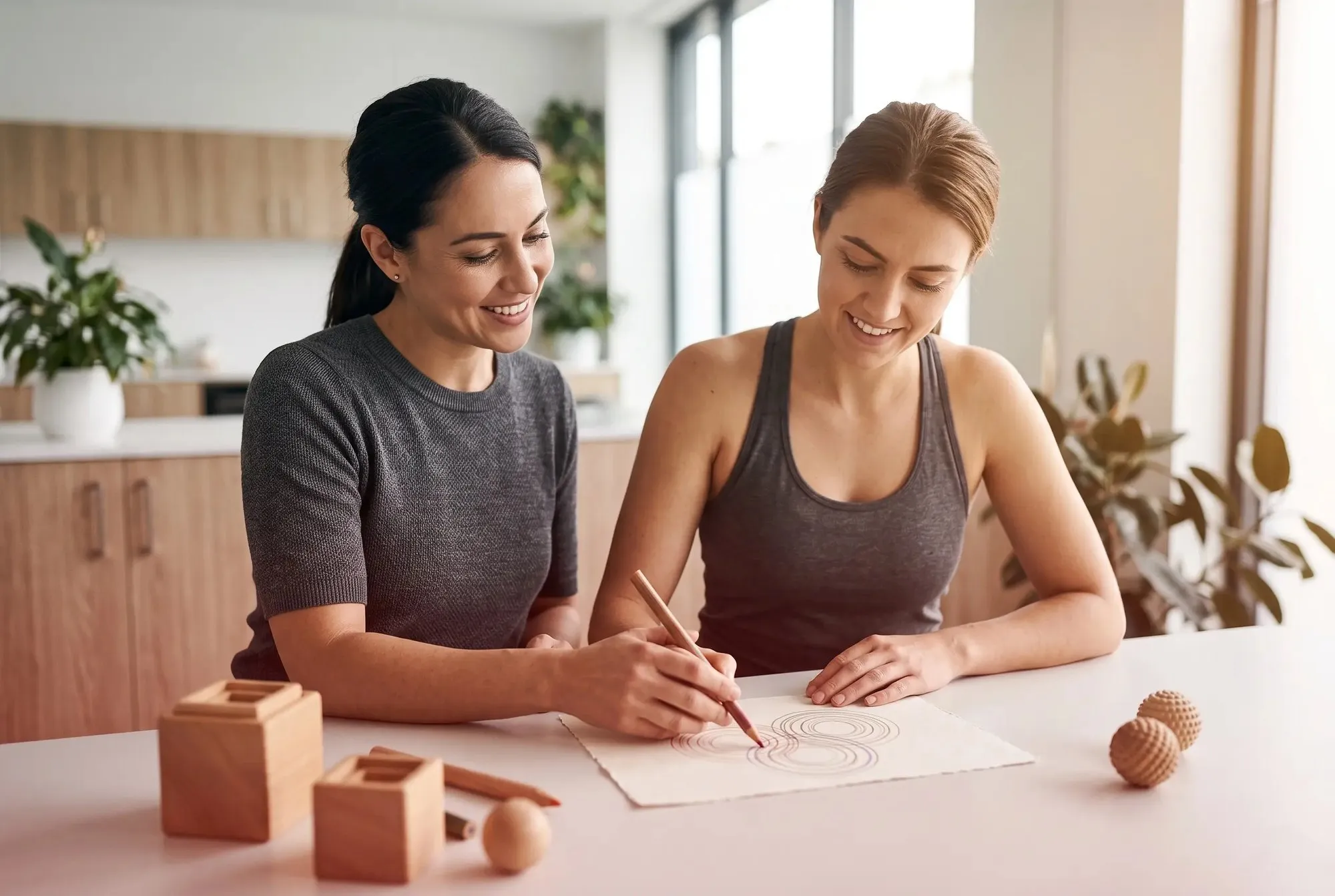 Ergotherapie bei Praxis Red Lion – feinmotorisches Training beim Zeichnen