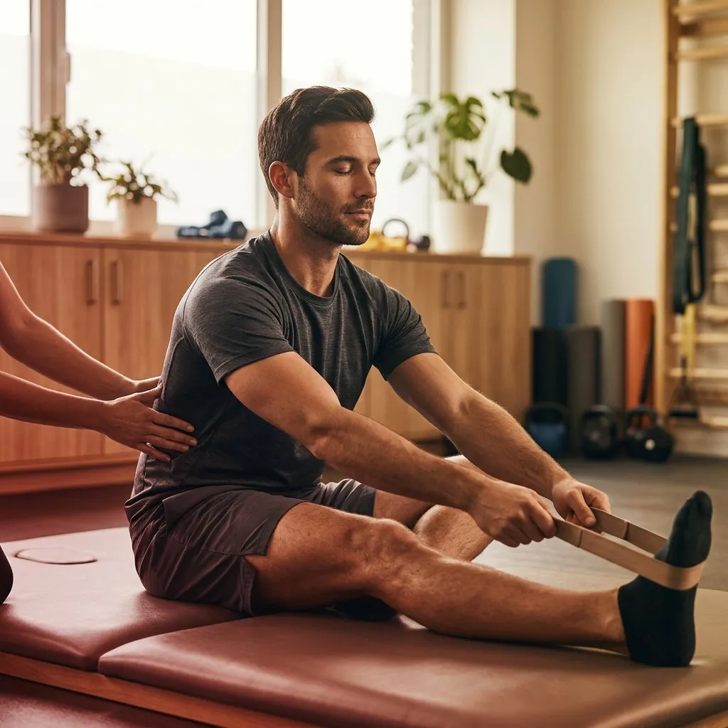 Aktive Übungstherapie – Stretching unter Anleitung